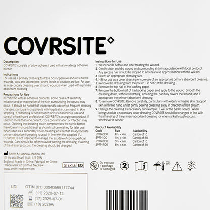 DRESSING, COVRSITE 6"X6" (10/BX)