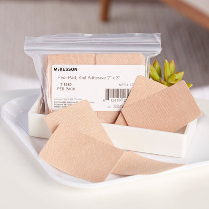 PAD, KNIT ADH 2"X3" (100EA/PK DH 2"X3" (100/PK 6PK/CS)