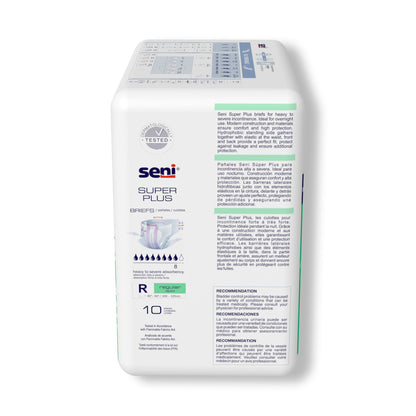 BRIEF, INCONT SENI SUPER PLUS REG 40"-50" (10/PK 4PK/CS)