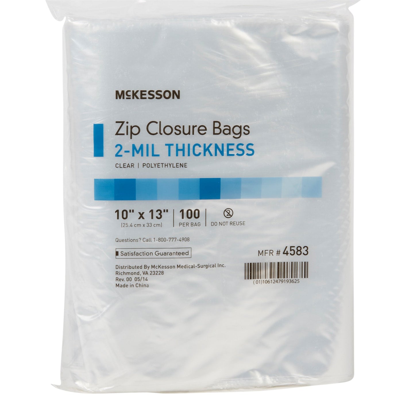 BAG, ZIP LOCK 10X13 (100/BX 10BX/CS)