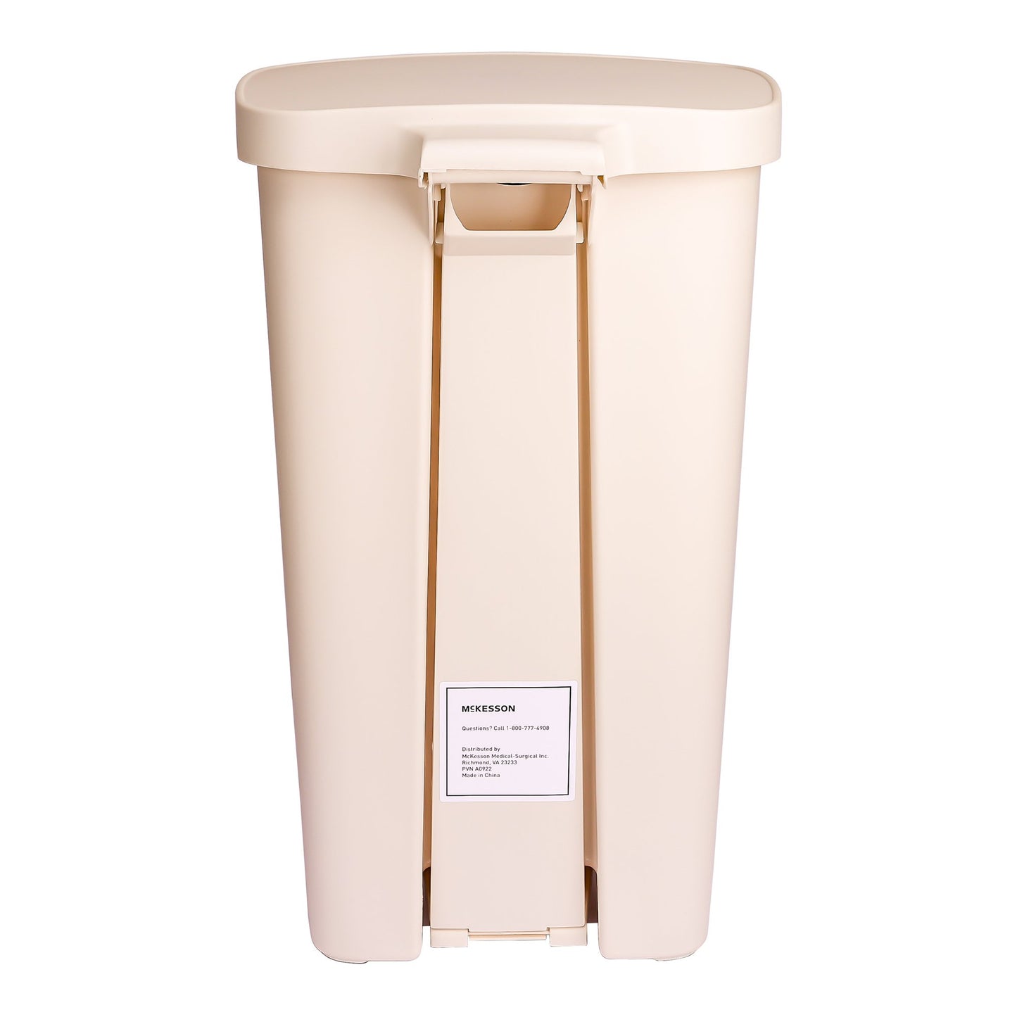 WASTECAN, STEP-ON RECTGL PLAS BGE 52QT