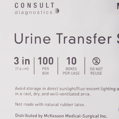 COLLECTION STRAW, F/URINE TRANSFER DEVICE N/S 3" (100EA/BX)