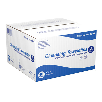 TOWELETTE, WET BODY CLEANSING W/BZK ANTISEP 5"X7" (100/BX)
