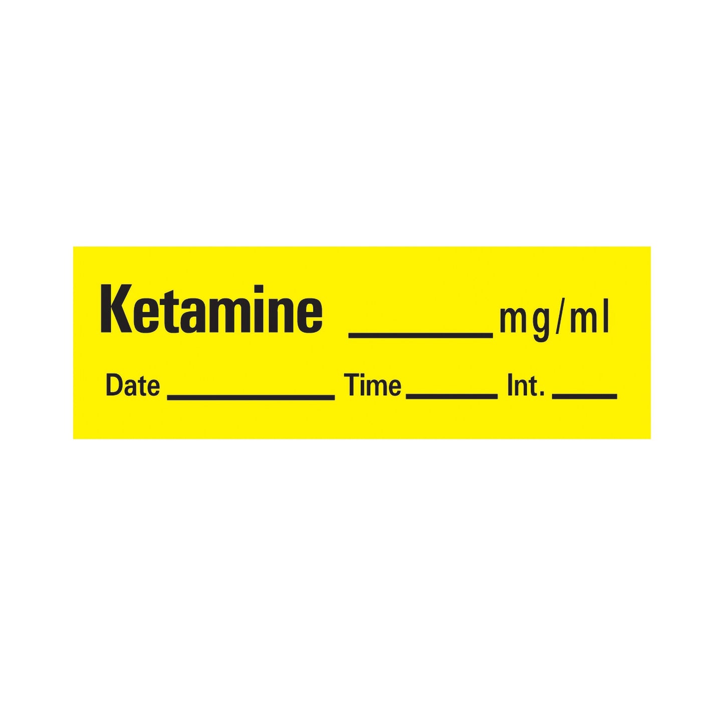 LABEL, KETAMINE YLW (333/RL) PROFTP