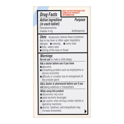 ALLERGY, TAB FT SM 4HOUR 4MG (100/BT)