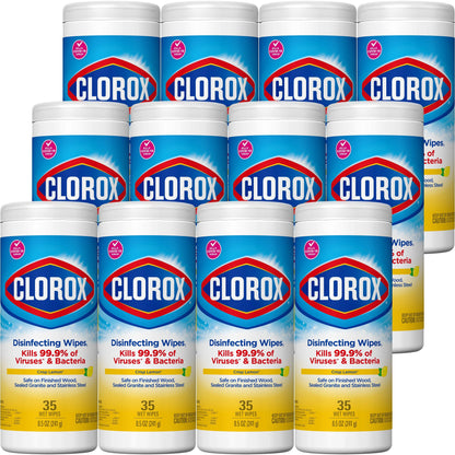 WIPE, CLOROX DISINF LEMON FRESH (35/PK 12PKCS) SALFLD
