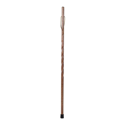 STICK, WALKING WOOD BRAZOS 55 TWISTED OAK BACKPACKER RED 55"