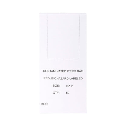 BAG, BIOHAZ GSET SL RED 11X14 1-3GL 1.5MIL (50/BX) MGM03