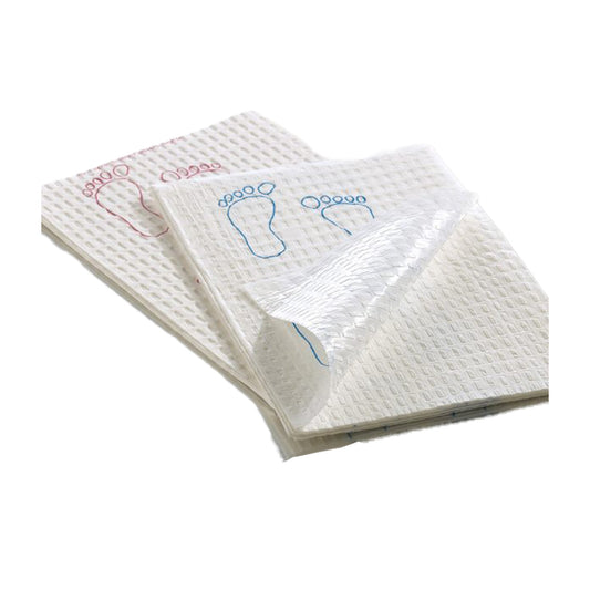 TOWEL, 3PLY 13 1/2"X18" WHT/MVE (500/CS)