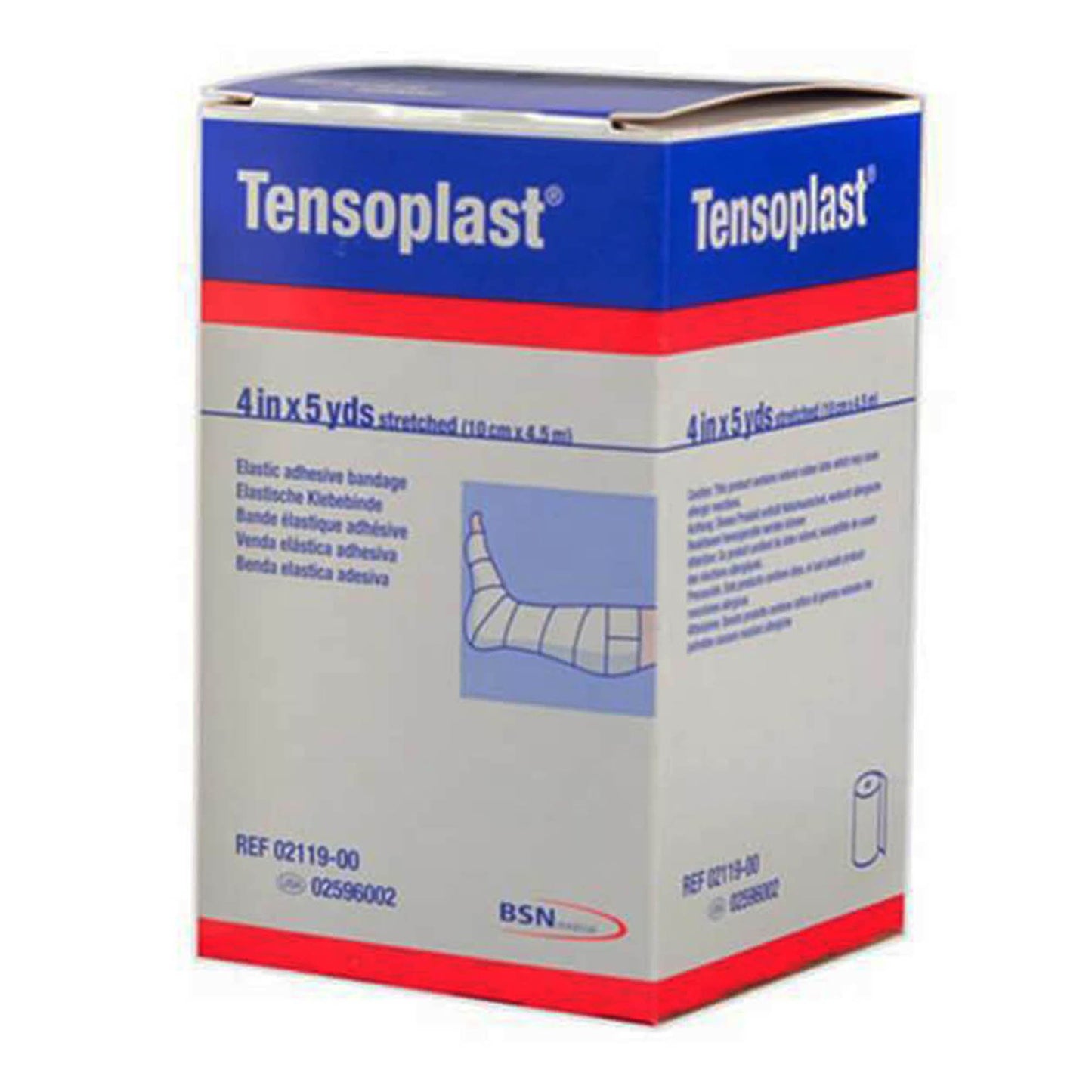 BANDAGE, ELAS ADHSV TENSOPLASTWHT 4"X5YDS (36/CS)