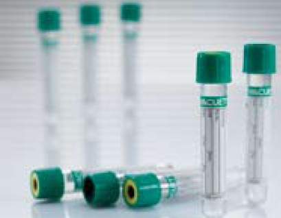 TUBE, BLD COL SODHEP GRN/BLK 6ML PET VACUETTE (50/PK 24PK/CS