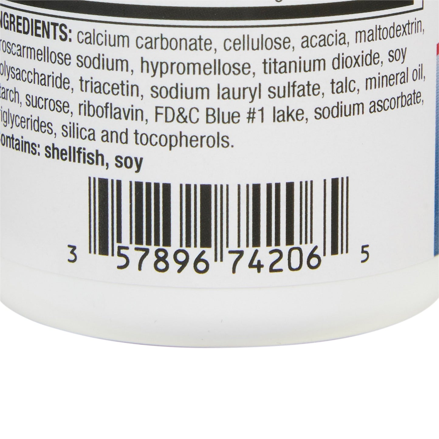 OYSTER SHELL CALCIUM, TAB 500MG +VITMN D3 200IU (60/BT)