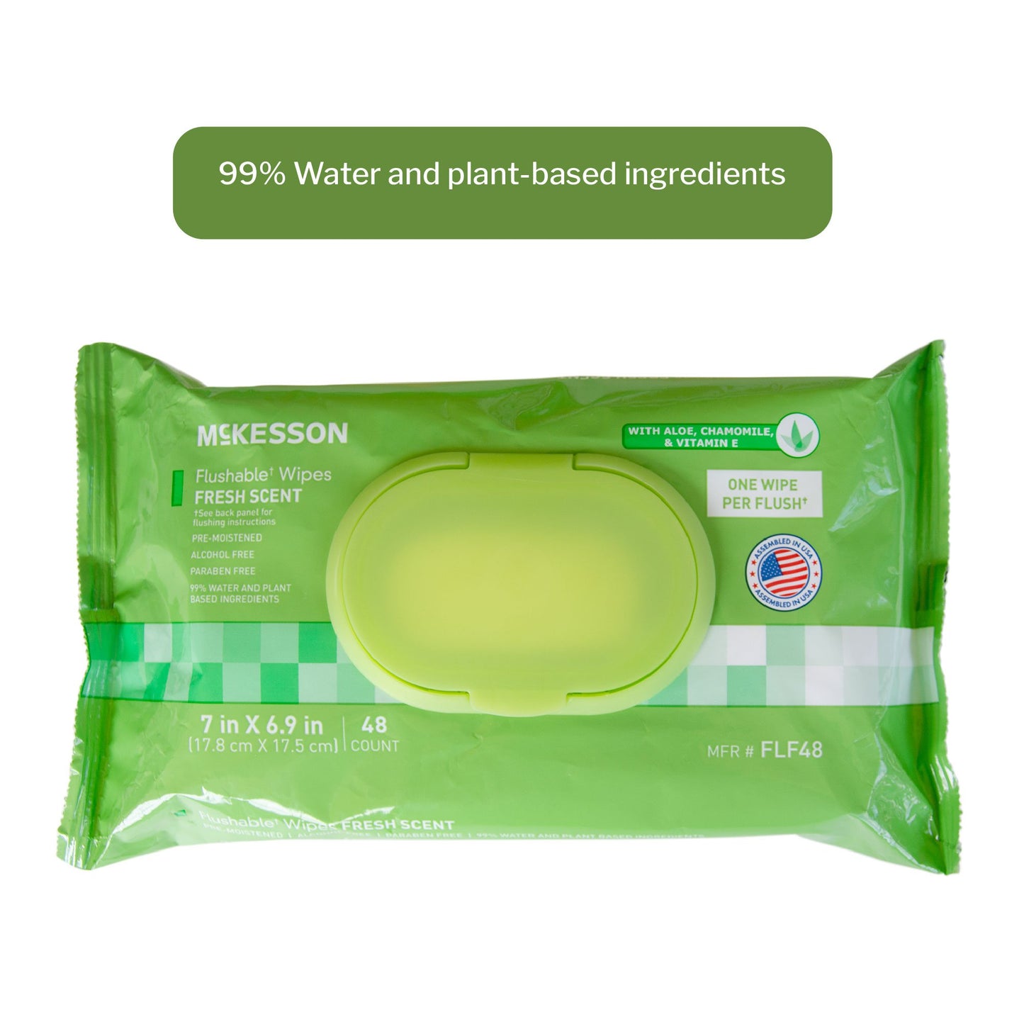 WIPE, WET FLUSHABLE SCENTED SFT PK W/LID (48/PK 12PK/CS)