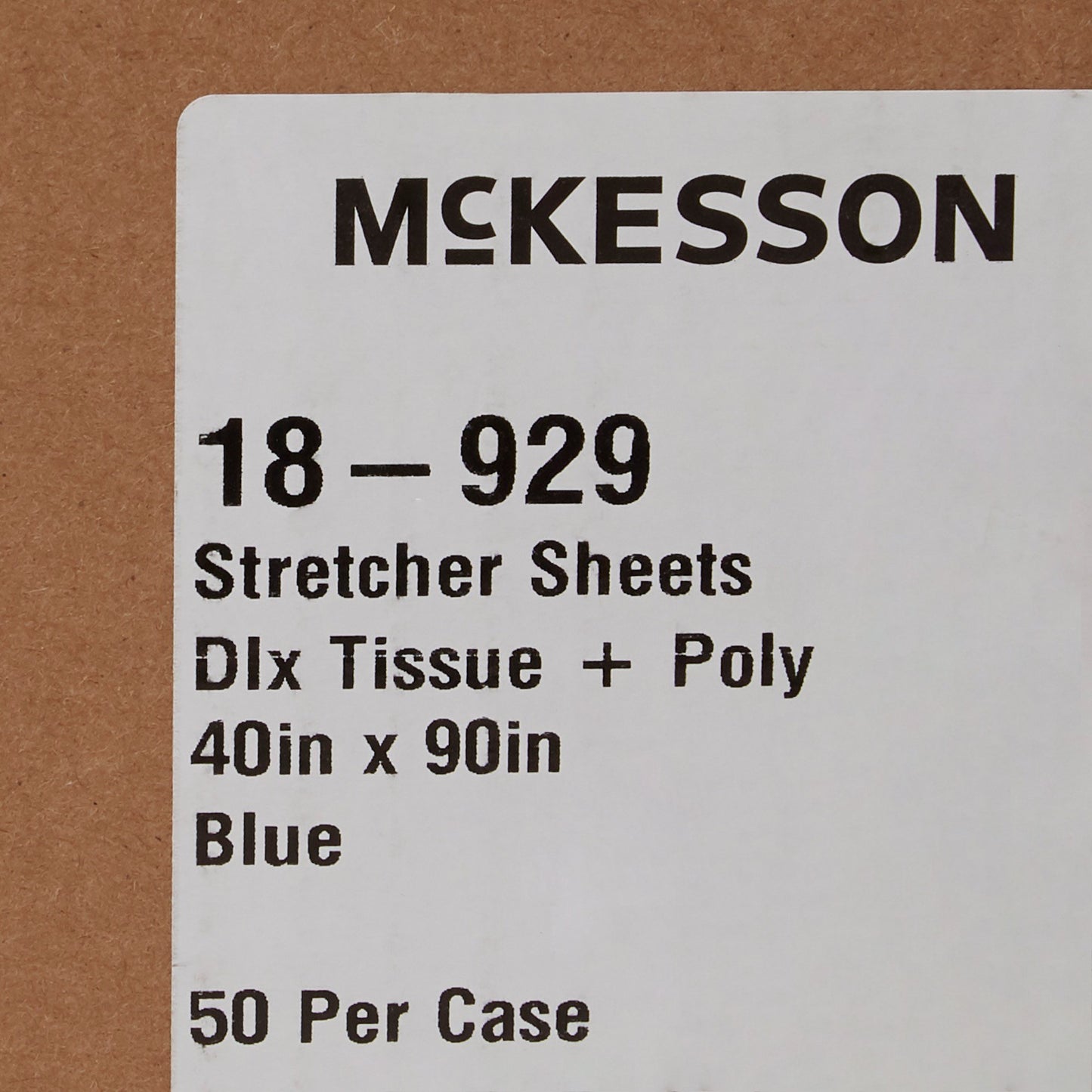 SHEET, STRETCHER T/P HW BLU 40X90 (50/CS)