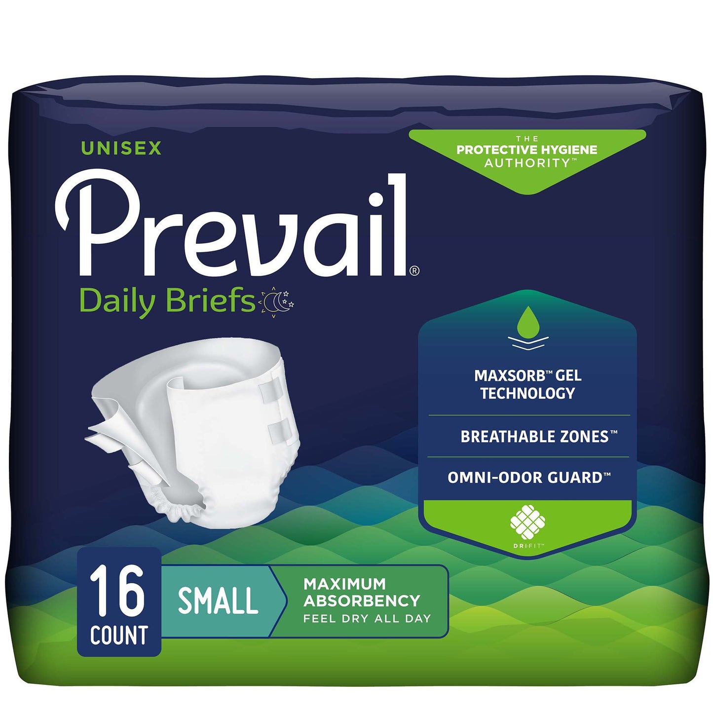 BRIEF, PREVAIL 20"X31" SM (16 /BG 6BG/CS)