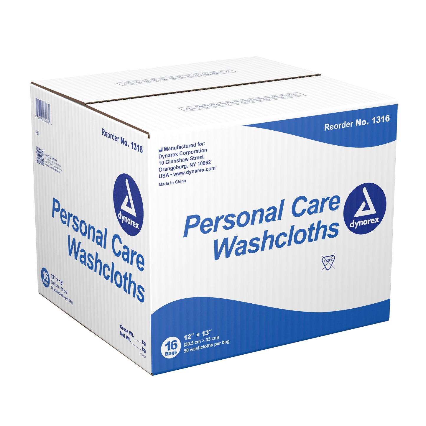 WASHCLOTH, DRY DISP 12X13" (50/PK 16PK/CS)
