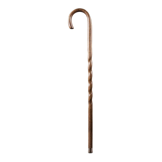 CANE, WALKING WOOD CLSC BRAZOSTWSTED OAK CROOK NECK BRN 37"