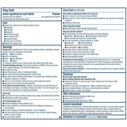 ADVIL, TAB 200MG DISPENSER 2X50 (100/BX)