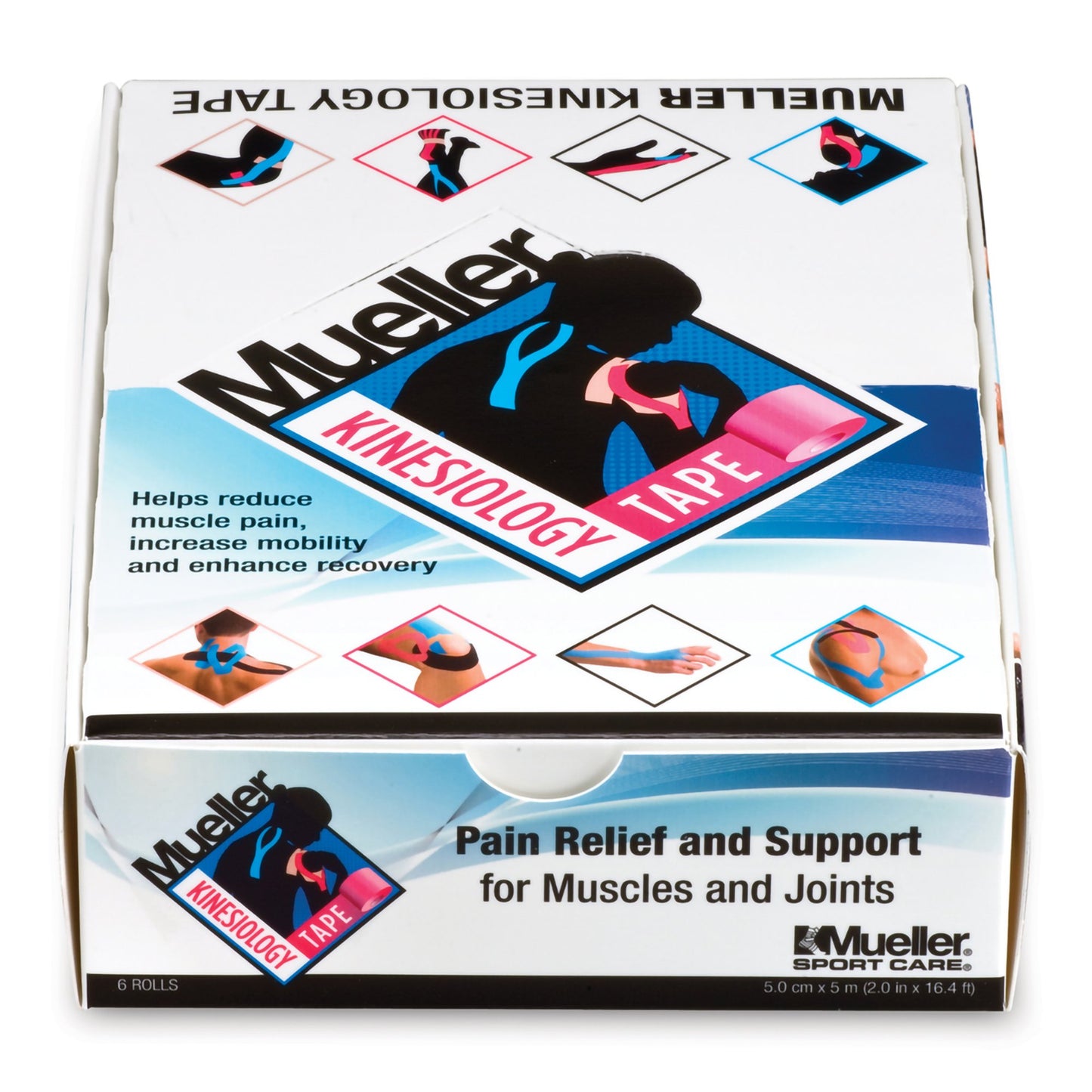 TAPE, MUSCLE KINESIOLOGY LF BLK 2"X16.4' (6RL/BX)