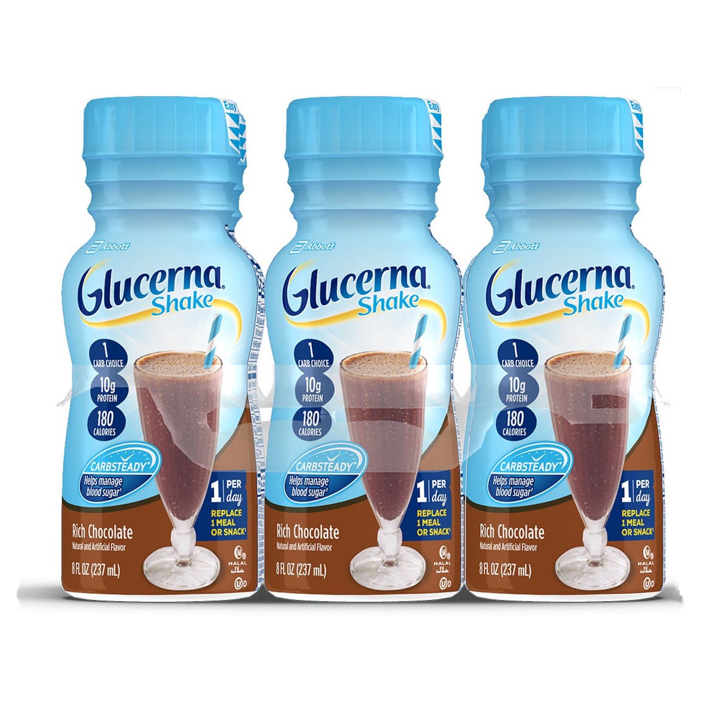 GLUCERNA SHAKE, RTD RICH CHOC 8OZ BTL (6/PK 4PK/CS
