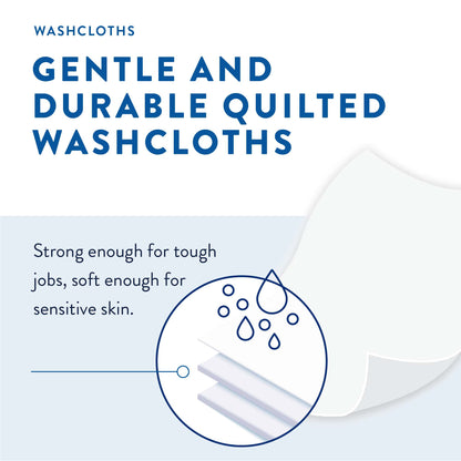 WASHCLOTH, PREVAIL SF PK DISP 12"X8" (12PK/CS)