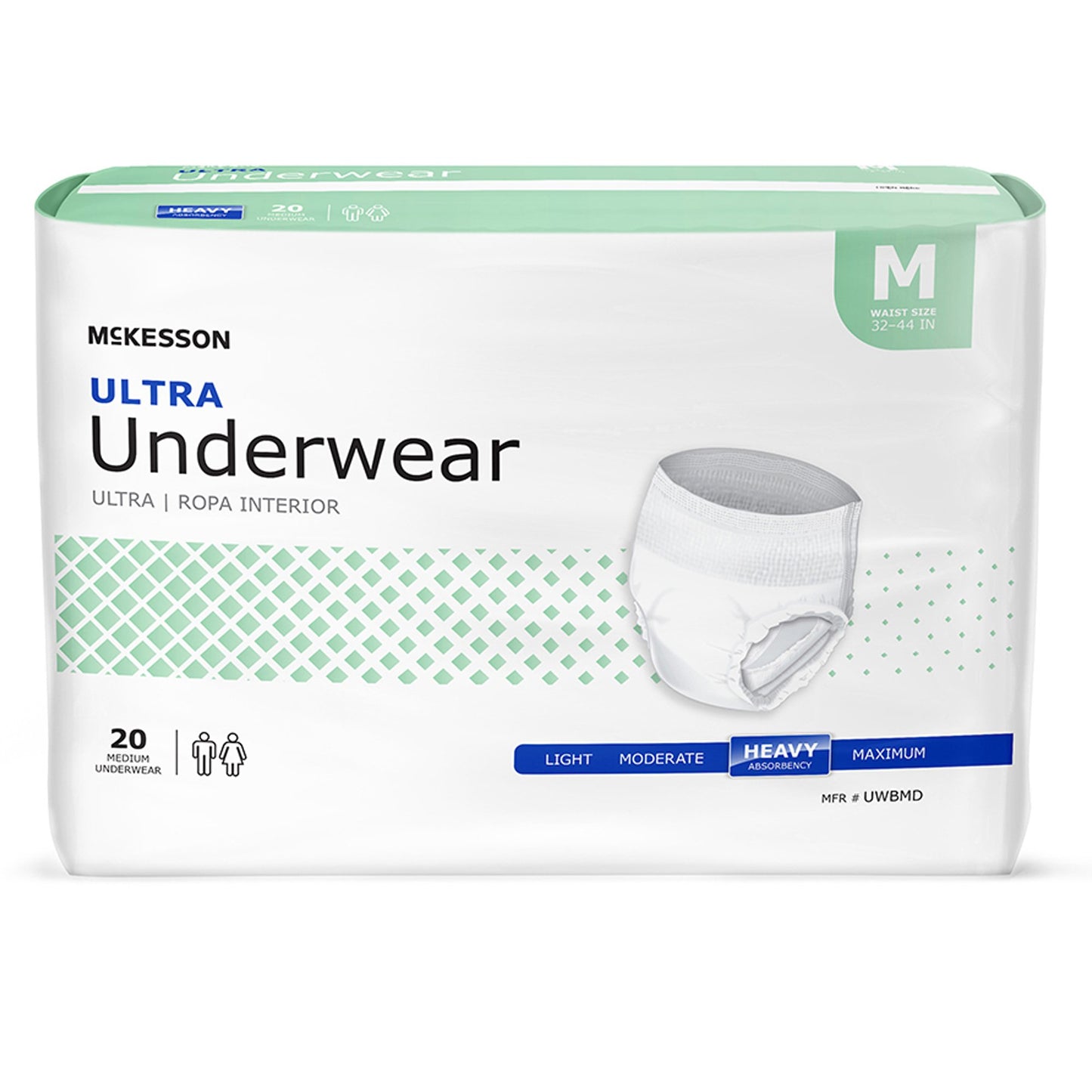 UNDERWEAR, ULTRA MED 32-44 (20/BG 4BG/CS)