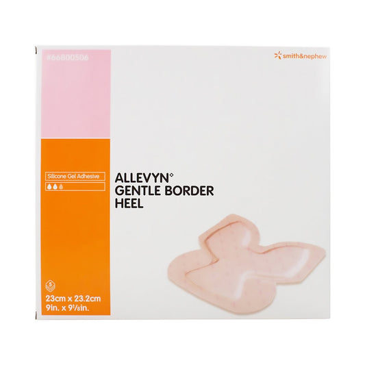 DRESSING, ALLEVYN GENTLE BORDER HEEL (5/BX 7BX/CS)