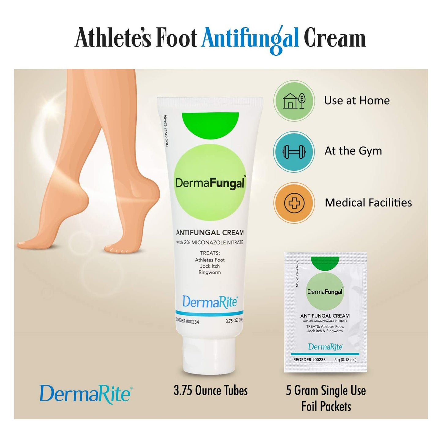 CREAM, DERMAFUNGAL 5GM (144/BX)