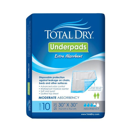 UNDERPAD, INCONT EMBSSD H VY X+ 30X30 (10/BG 10BG/C