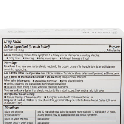 CETIRIZINE HCL, TAB 10MG (45/BT)