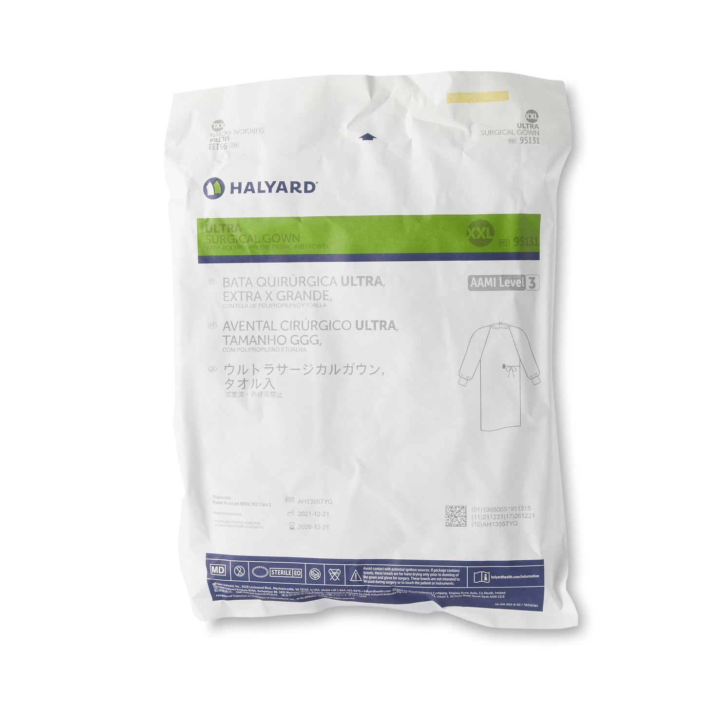 GOWN, SURG ULTRA STD BLU XXLG (28/CS)