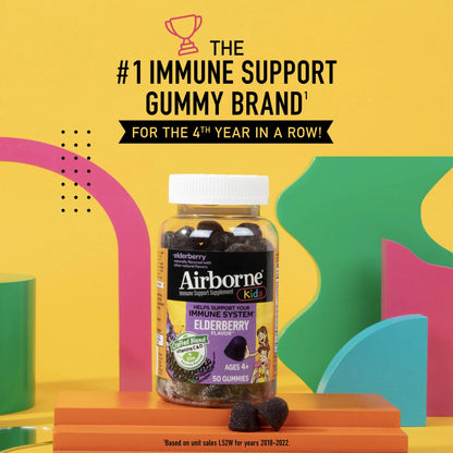 AIRBORNE, GUMMIES ELDERBERRY (50/BT)