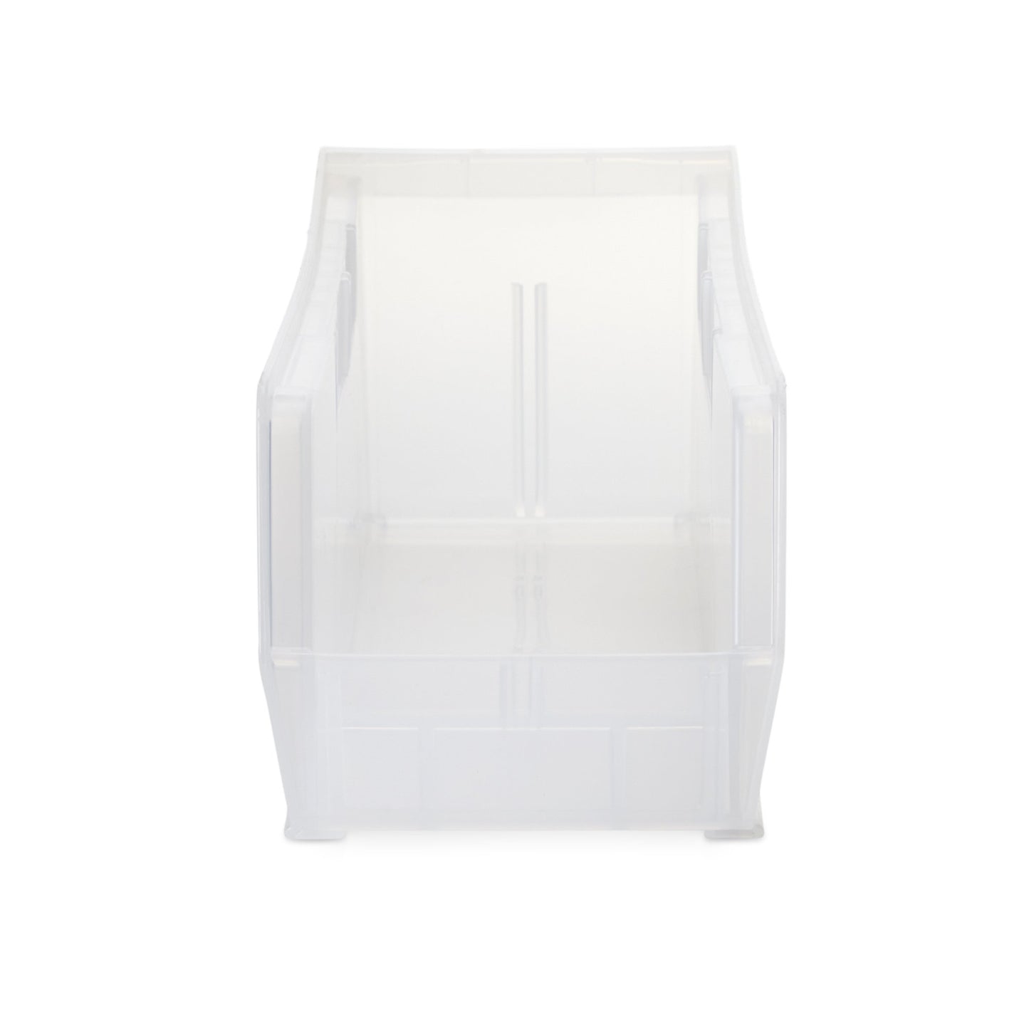 BIN, STORAGE SEMI CLR 10 7/8"X4 1/8"X4" (12/CT)