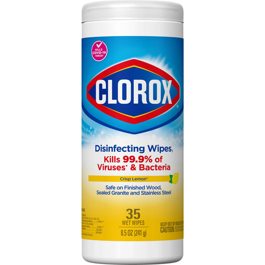 WIPE, CLOROX DISINF LEMON FRESH (35/PK 12PKCS) SALFLD