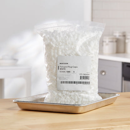 CAP, VAC TUBE WHT 13MM (1000/BG 20BG/CS)