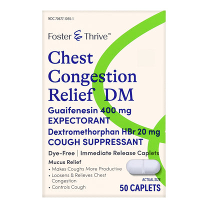 CHEST CONGESTION RELIEF DM, TAB FT 400-20MG (50/BX)