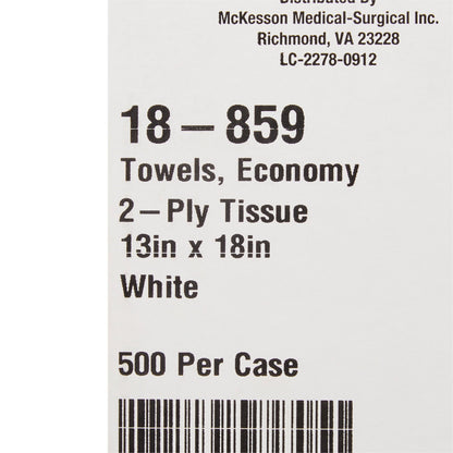 TOWEL, PRO 2PLY WHT 13X18 (500/CS)