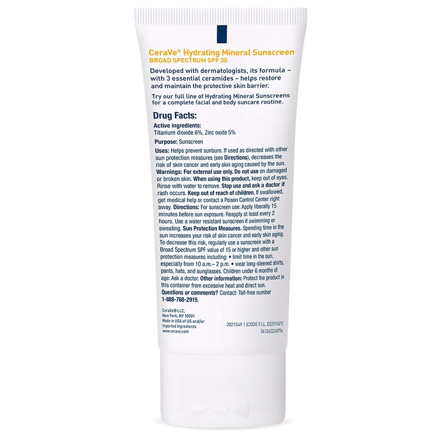 CERAVE, LOTION SUNSCREEN SPF30