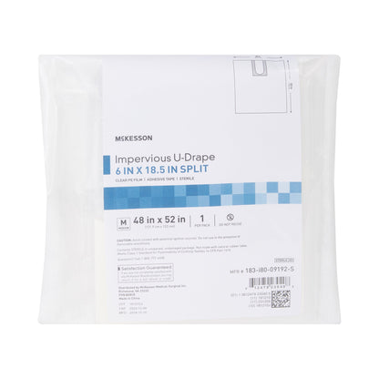 DRAPE, SURGICAL ORTHO IMPERVIOUS W/SPLIT 48"X52" (25/CS)