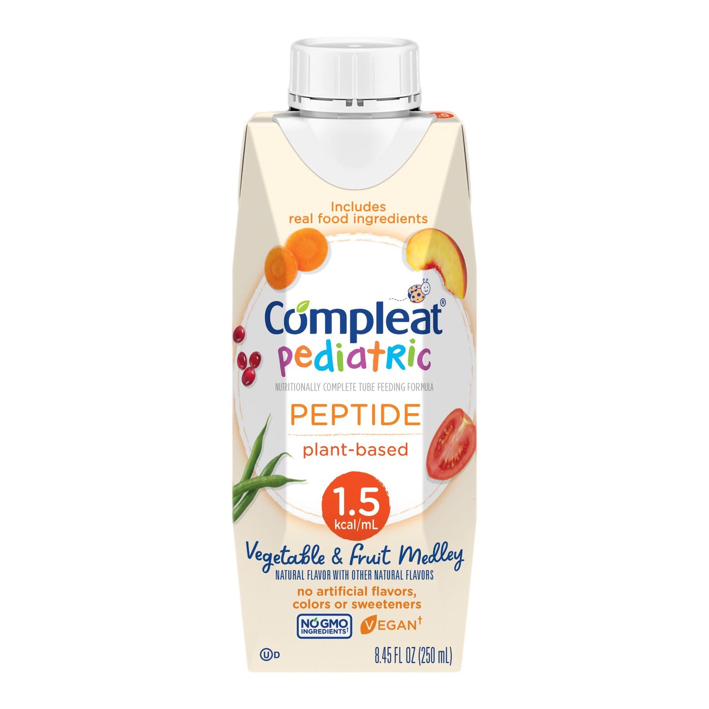 COMPLEAT PEPTIDE, PED VEG/FRUIT MEDLEY 1.5CAL 250ML (24/CS)