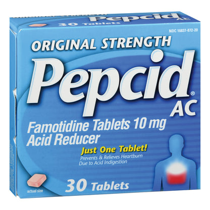 PEPCID AC, TAB REG STRENGTH 30(36BT/CS) J&JOTC