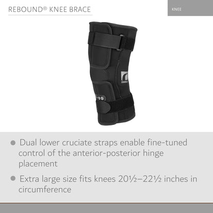 KNEE BRACE, REBOUND POLY WRAP SHORT XLG
