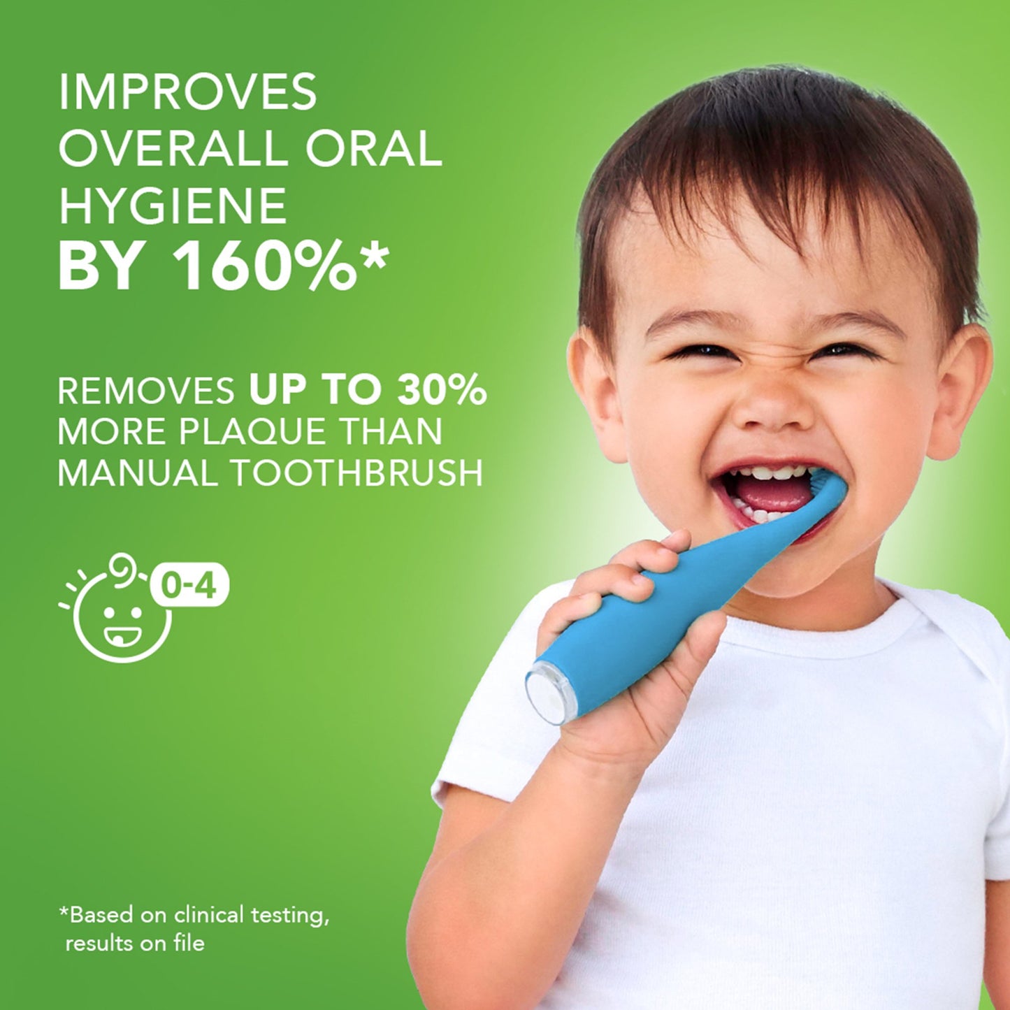 TOOTHBRUSH, BABY SONIC DINO BUBBLE BLU