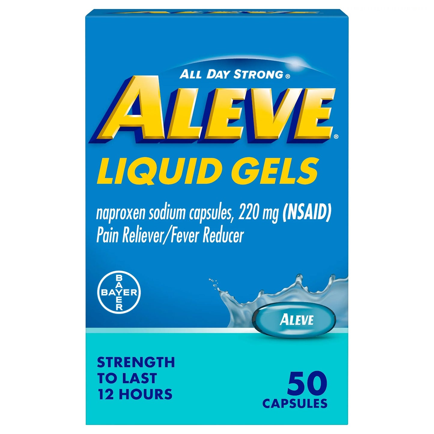 ALEVE, CAP LIQ GEL 220MG (50/BT)