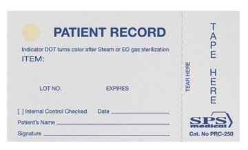 RECORD CARD, PATIENT DUAL (250/PK)
