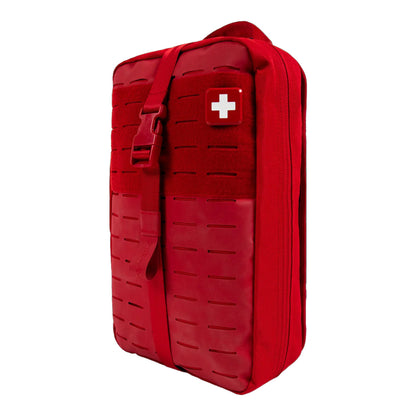 FIRST AID KIT, MYFAK LG PRO 200PC NYLON BAG RED 14X8.75X6"