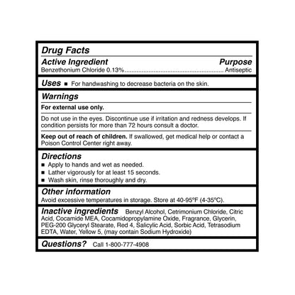 SOAP, MCKESSON ANTIB BENZETHONIUM CHLORIDE PUMP 18OZ (12/CS)