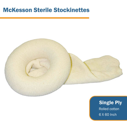 STOCKINETTE, TUBULAR 1PLY STR 6"X60" (30/CS)