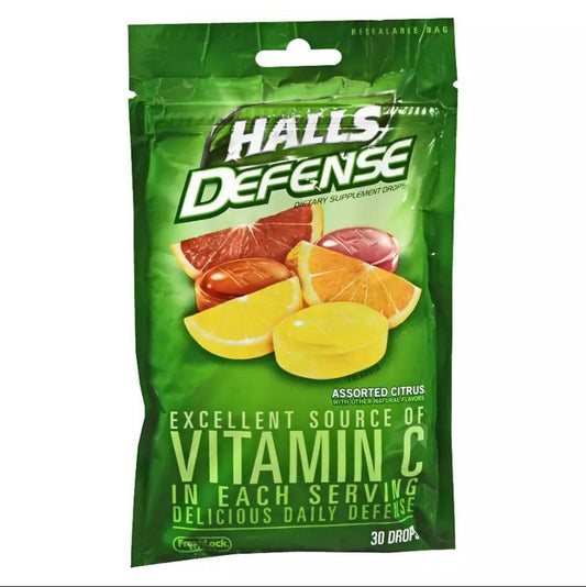 HALLS VIT C, DRP CITRIS (30/BG)