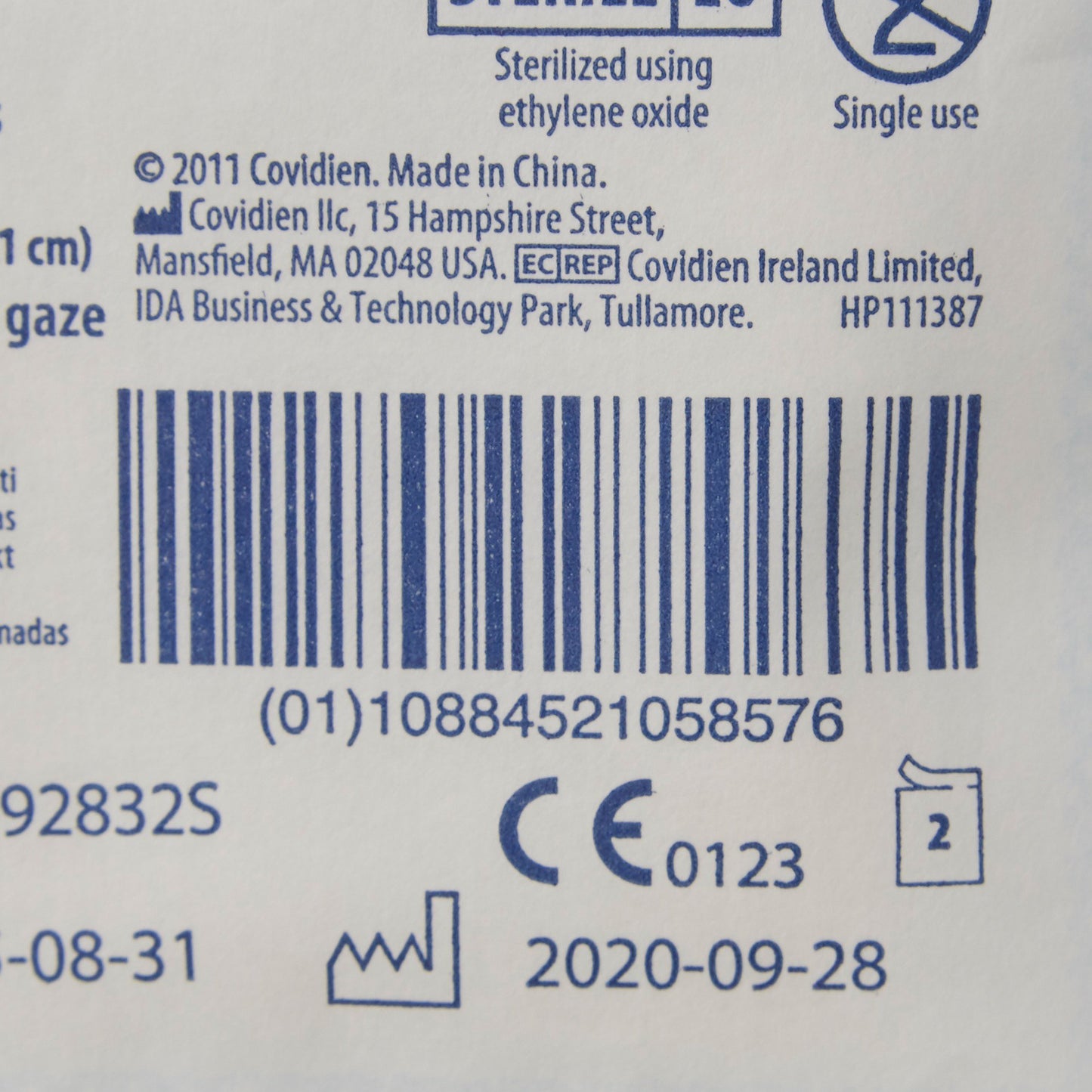 SPONGE, GAUZE 8PLY STR 2"X2" (2/PK 50PK/TR)